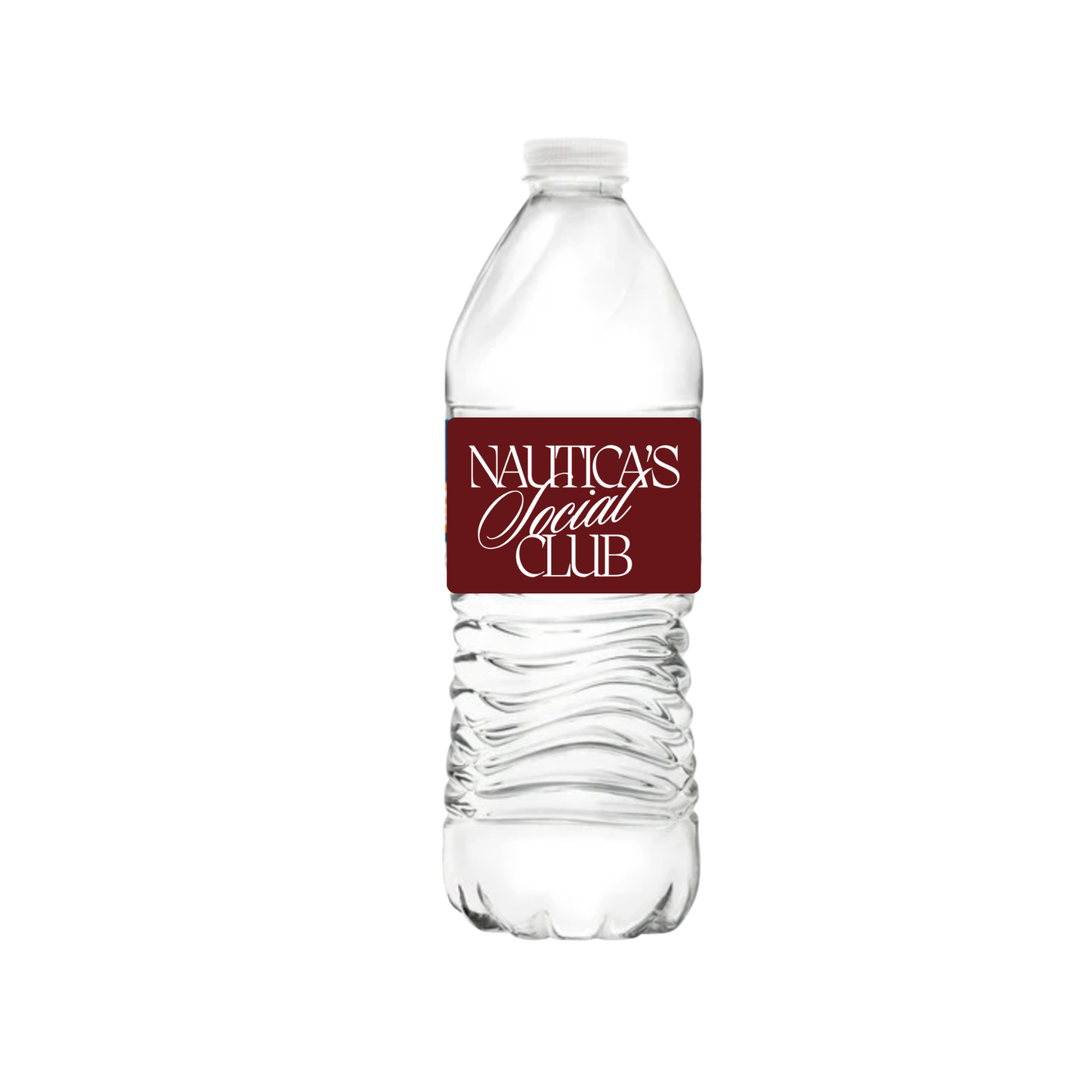 water bottle label